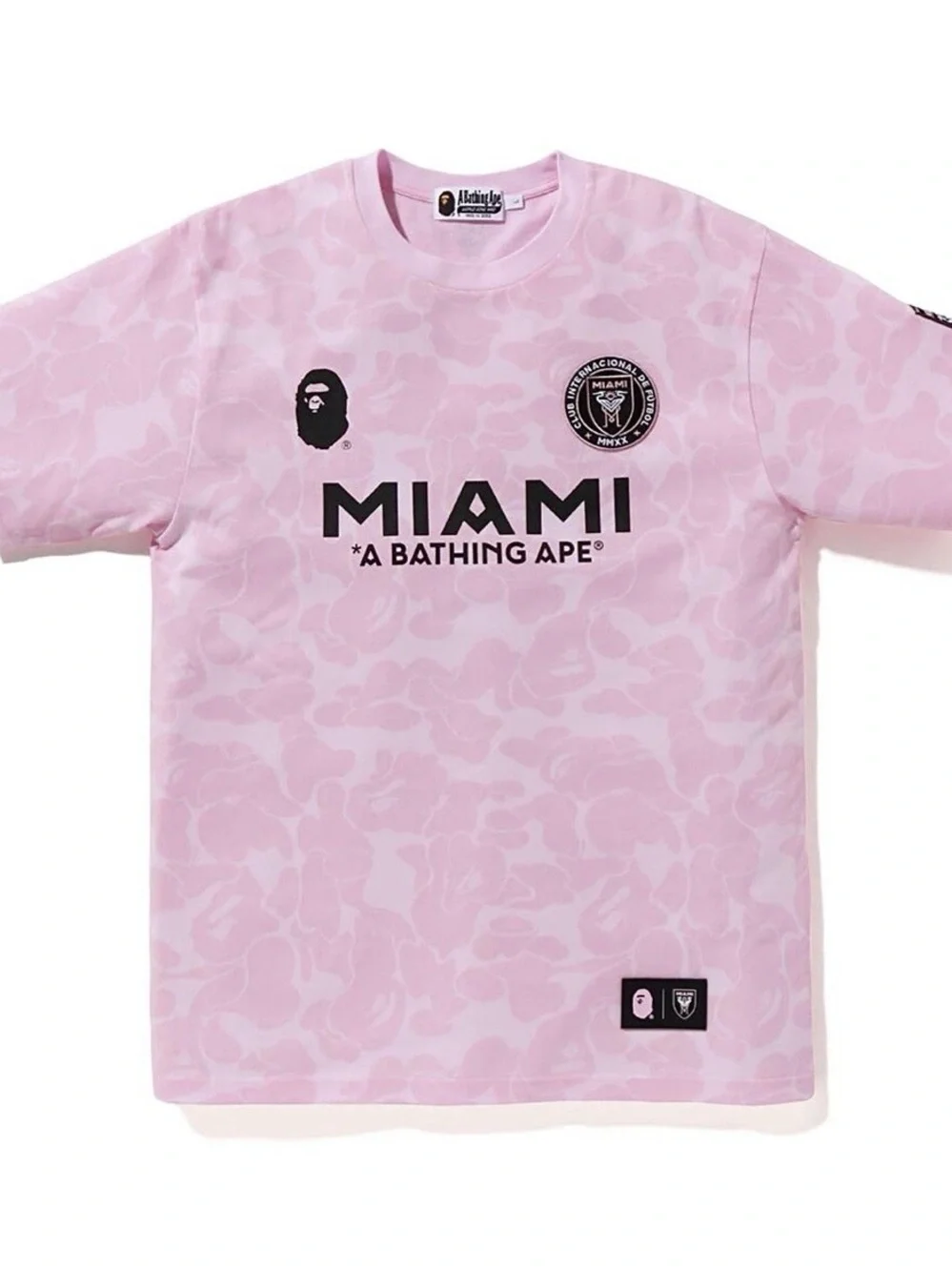 Bape Miami Pink Camo Logo Tee